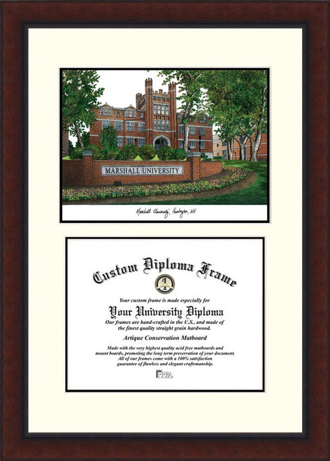 Marshall Thundering Herd Legacy Scholar Diploma Frame