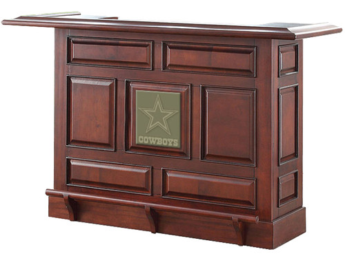 Dallas Cowboys Mahogany Wood Bar