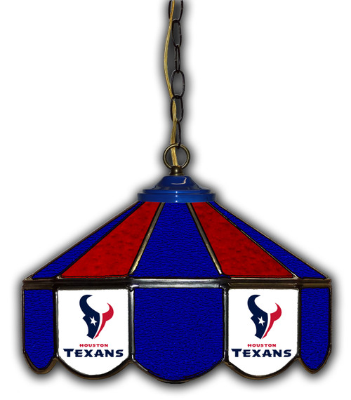 Houston Texans 14" Glass Pub Lamp