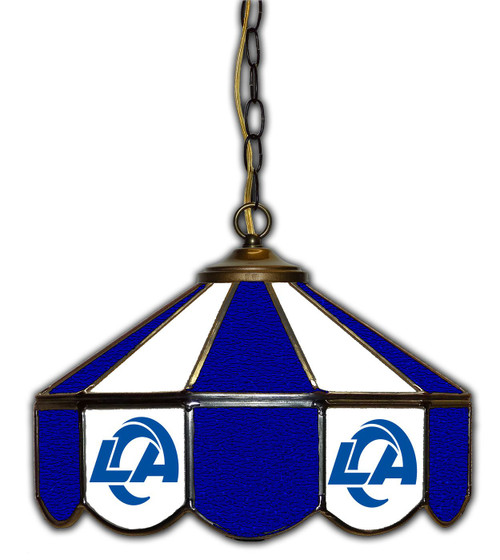 Los Angeles Rams 14" Glass Pub Lamp