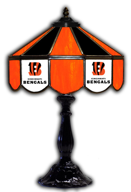 Cincinnati Bengals 21" Glass Table Lamp
