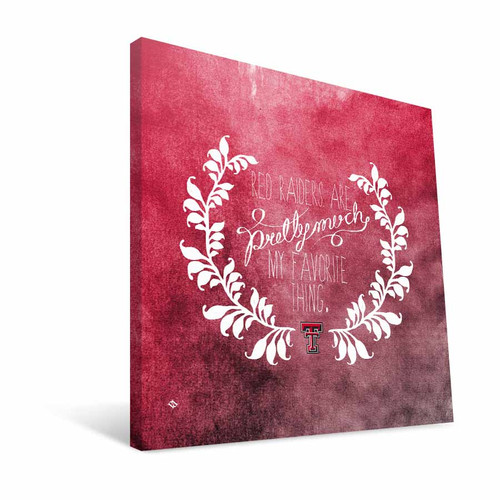 Texas Tech Red Raiders 12" x 12" Favorite Thing Canvas Print
