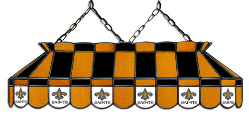 New Orleans Saints NFL Team 40" Rectangular Stained Glass Shade