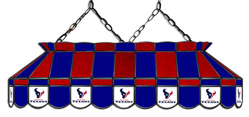 Houston Texans NFL Team 40" Rectangular Stained Glass Shade