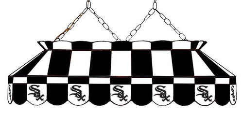 Chicago White Sox MLB Team 40" Rectangular Stained Glass Shade