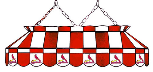 St. Louis Cardinals MLB Team 40" Rectangular Stained Glass Shade