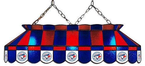 Toronto Blue Jays MLB Team 40" Rectangular Stained Glass Shade
