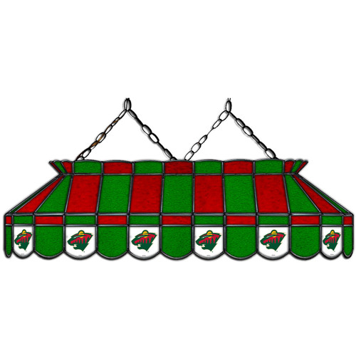 Minnesota Wild 40" Stained Glass Billiard Lamp