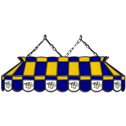 Nashville Predators 40" Stained Glass Billiard Lamp