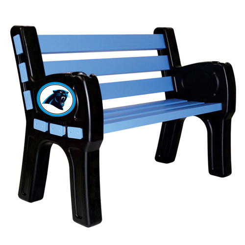 Carolina Panthers Park Bench