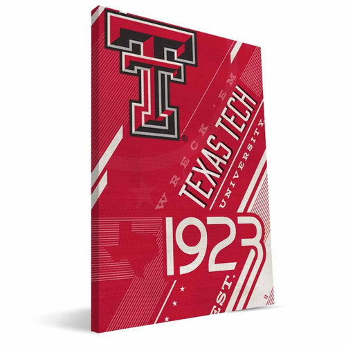 Texas Tech Red Raiders Retro Canvas Print