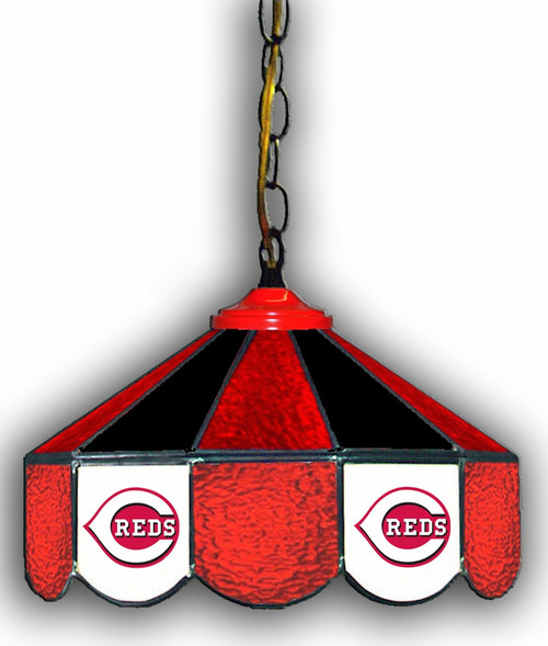 Cincinnati Reds 14" Glass Pub Lamp