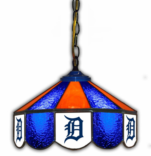 Detroit Tigers 14" Glass Pub Lamp