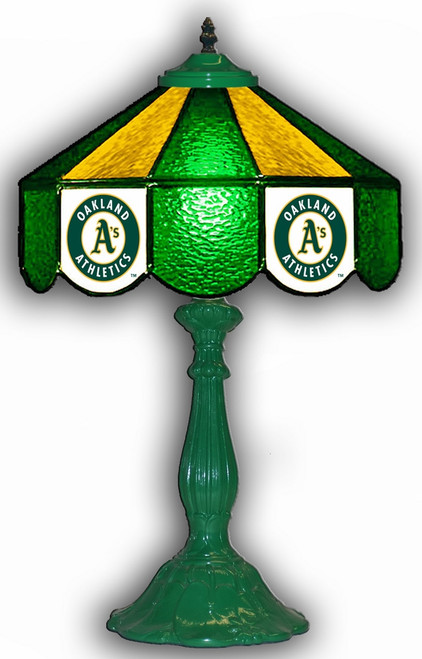 Oakland Athletics 21" Glass Table Lamp