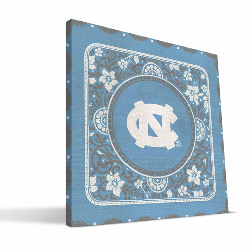 North Carolina Tar Heels Eclectic Canvas Print