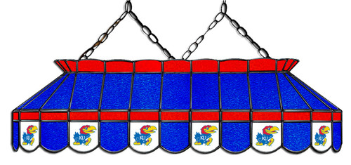 Kansas Jayhawks 40" Stained Glass Pool Table Light