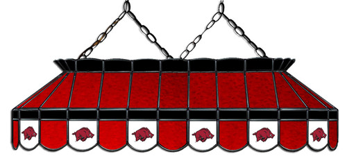 Arkansas Razorbacks 40" Stained Glass Pool Table Light