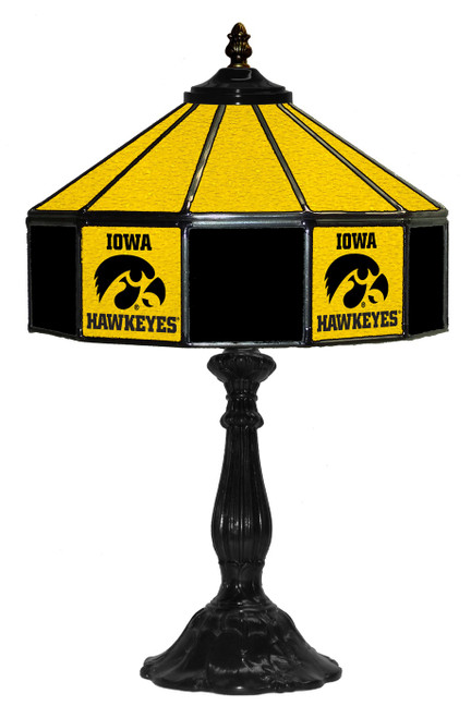 Iowa Hawkeyes 21" Glass Table Lamp