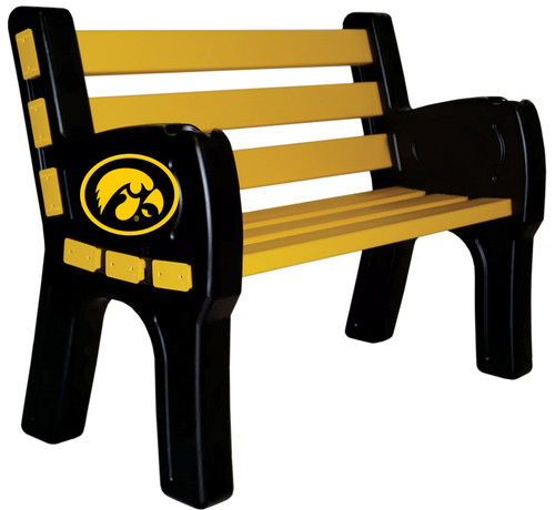 Iowa Hawkeyes Park Bench