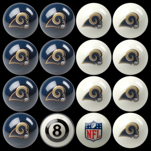 Los Angeles Rams NFL Home vs. Away Pool Ball Set