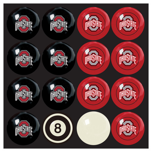 Ohio State Buckeyes Home vs. Away Pool Ball Set