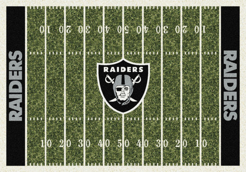 Las Vegas Raiders 4' x 6' NFL Home Field Area Rug