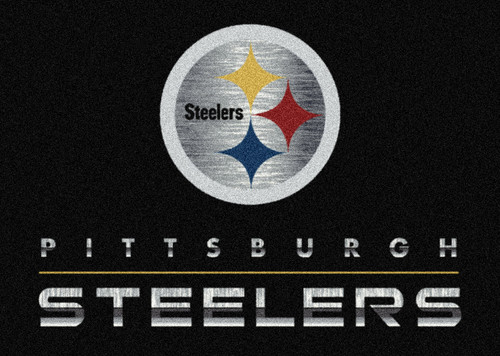 Pittsburgh Steelers 4' x 6' NFL Chrome Area Rug