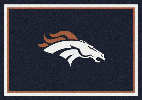 Denver Broncos 6' x 8' NFL Home Field Area Rug - Sports Unlimited
