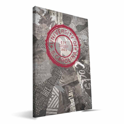 South Carolina Gamecocks 16" x 24" Scrapbook Canvas Print