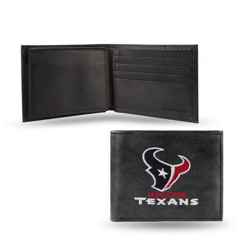 Houston Texans Embroidered Leather Billfold Wallet