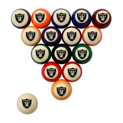 Las Vegas Raiders Retro Billiard Ball Set