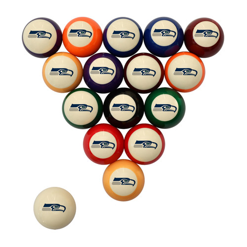 Seattle Seahawks Retro Billiard Ball Set