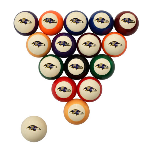 Baltimore Ravens Retro Billiard Ball Set