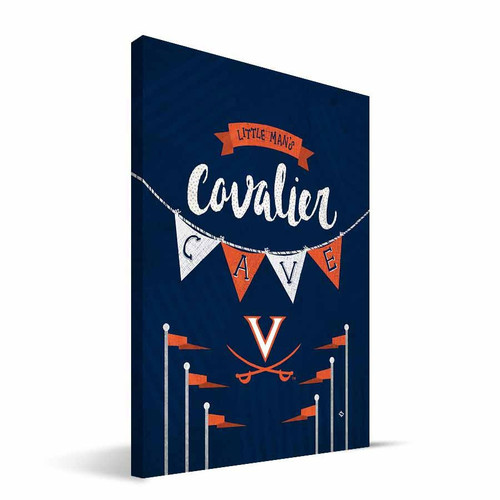 Virginia Cavaliers 8" x 12" Little Man Canvas Print