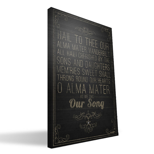 Vanderbilt Commodores 16" x 24" Song Canvas Print