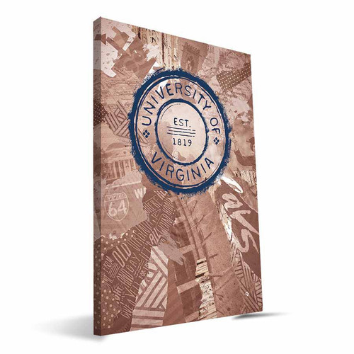 Virginia Cavaliers 16" x 24" Scrapbook Canvas Print