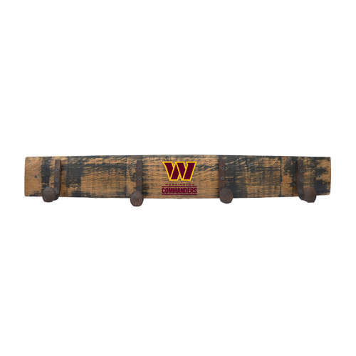 Washington Commanders Oak Coat Rack 