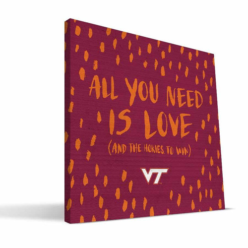 Virginia Tech Hokies 12" x 12" All You Need Canvas Print