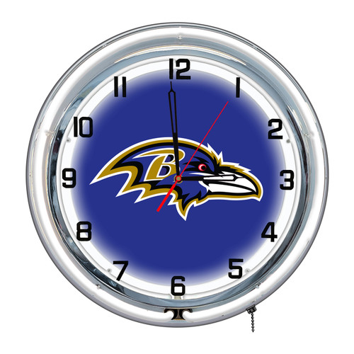 Baltimore Ravens 18" Neon Clock