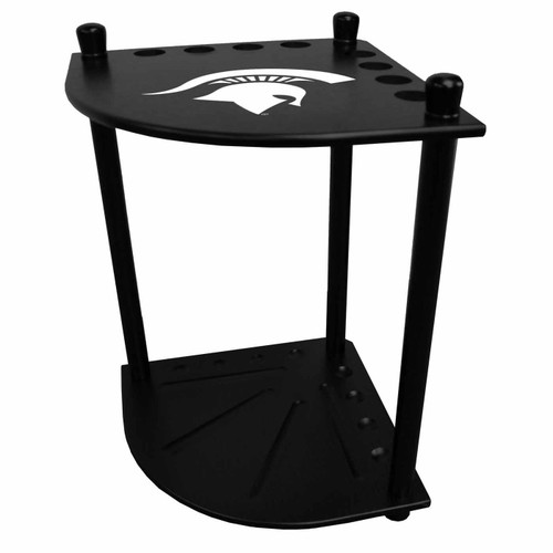 Michigan State Spartans Corner Pool Cue Rack