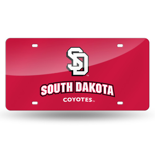South Dakota Coyotes Laser Cut License Plate