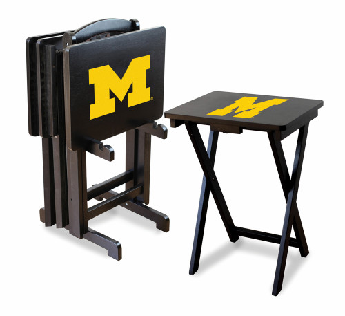 Michigan Wolverines TV Trays - Set of 4