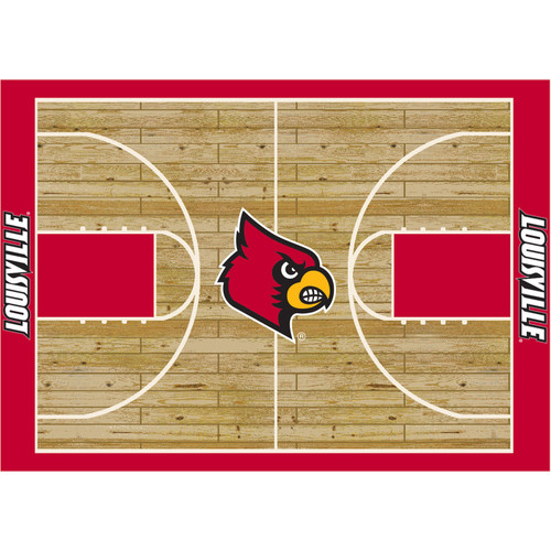 Louisville Cardinals Courtside Area Rug