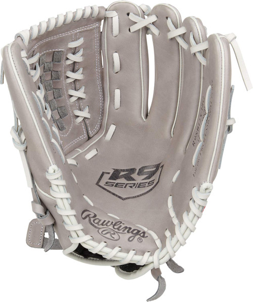 Rawlings R9 12.5" Double Laced Basket Web Fastpitch Softball Glove - Left Hand Throw