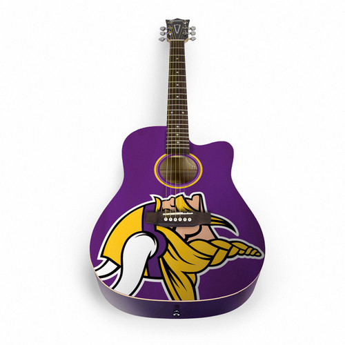 Minnesota Vikings Woodrow Acoustic Guitar