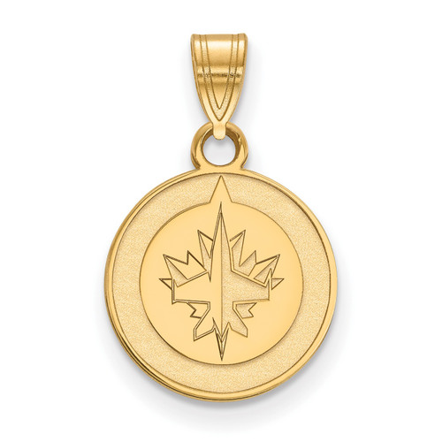 Winnipeg Jets 10k Yellow Gold Small Pendant