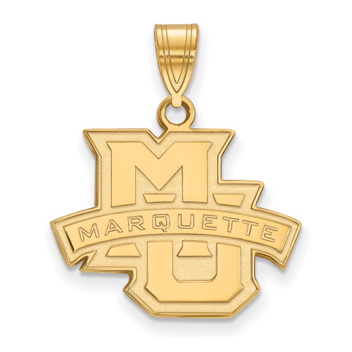 Marquette Golden Eagles 10k Yellow Gold Medium Pendant