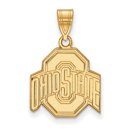 Ohio State Buckeyes 10k Yellow Gold Medium Pendant
