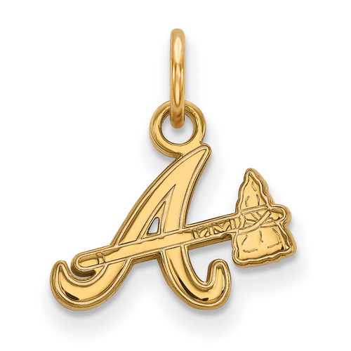 Atlanta Braves 10K Yellow Gold Xs Pendant