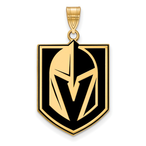 Vegas Golden Knights 10k Yellow Gold Extra Large Pendant